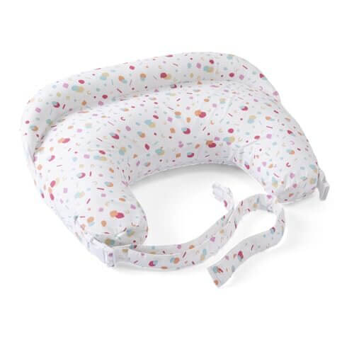 Boppy Deluxe poduszka do karmienia z pokrowcem 0m+ do karmienia i odpoczynku, miękka poduszka ciążowa