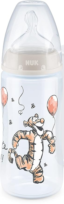 NUK First Choice+ 0-6 m BUTELKA 300 ml wskaźnik temperatury TYGRYSEK