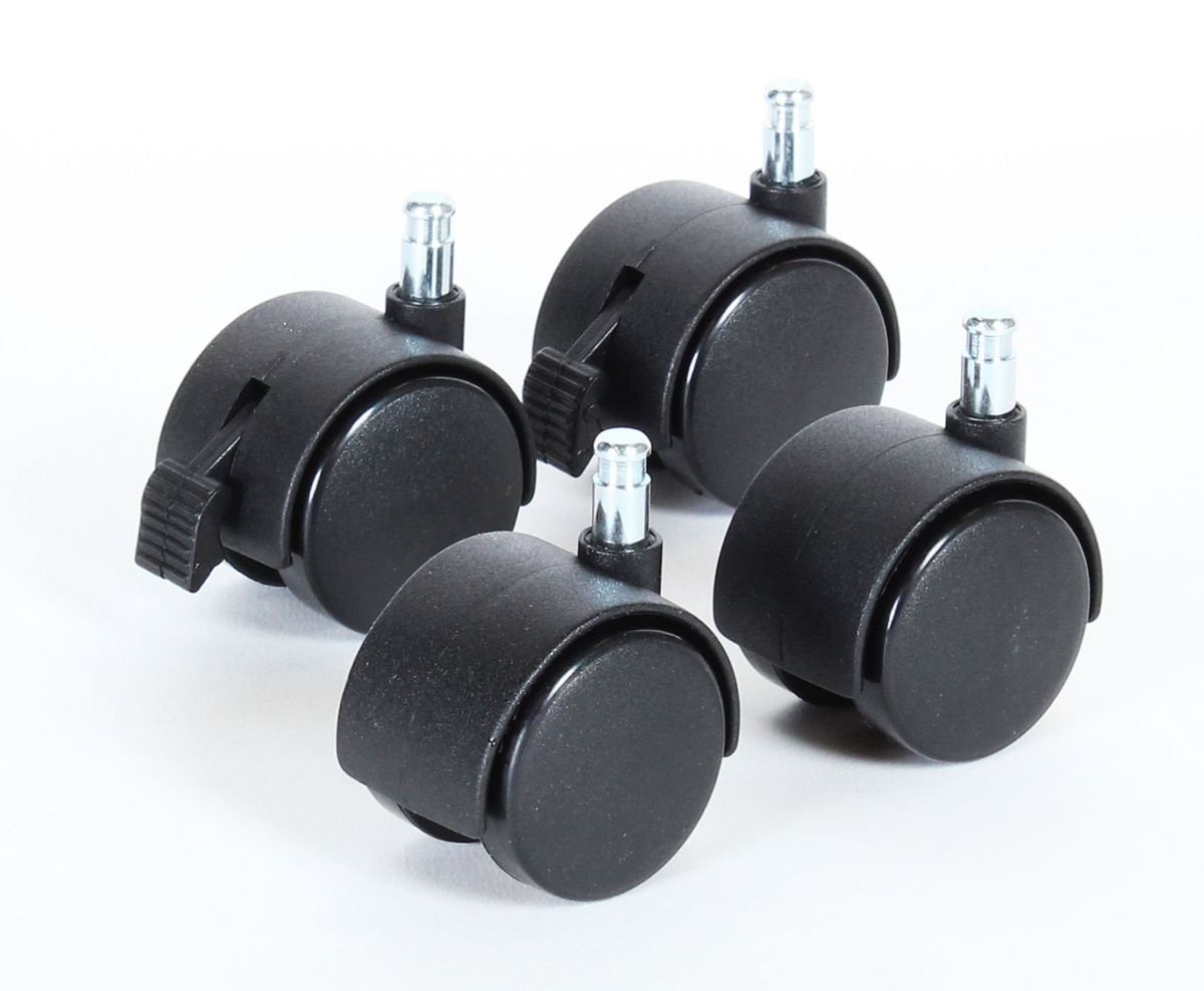 BABYBAY 100400 vrtljiva kolesca z zavoro za otroško posteljico, 4 kosi, 40 mm