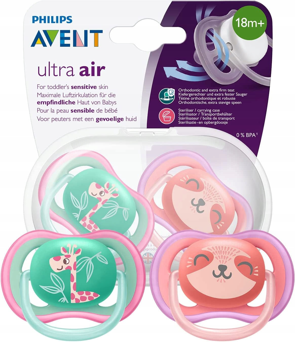 PHILIPS AVENT Ultra Air smoczki x 2 18msc+