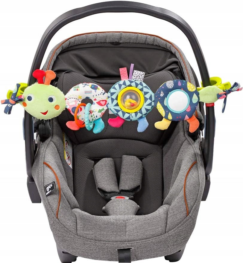 FEHN pram, cot and car seat hanging chain, 53 cm, CATERPILLAR