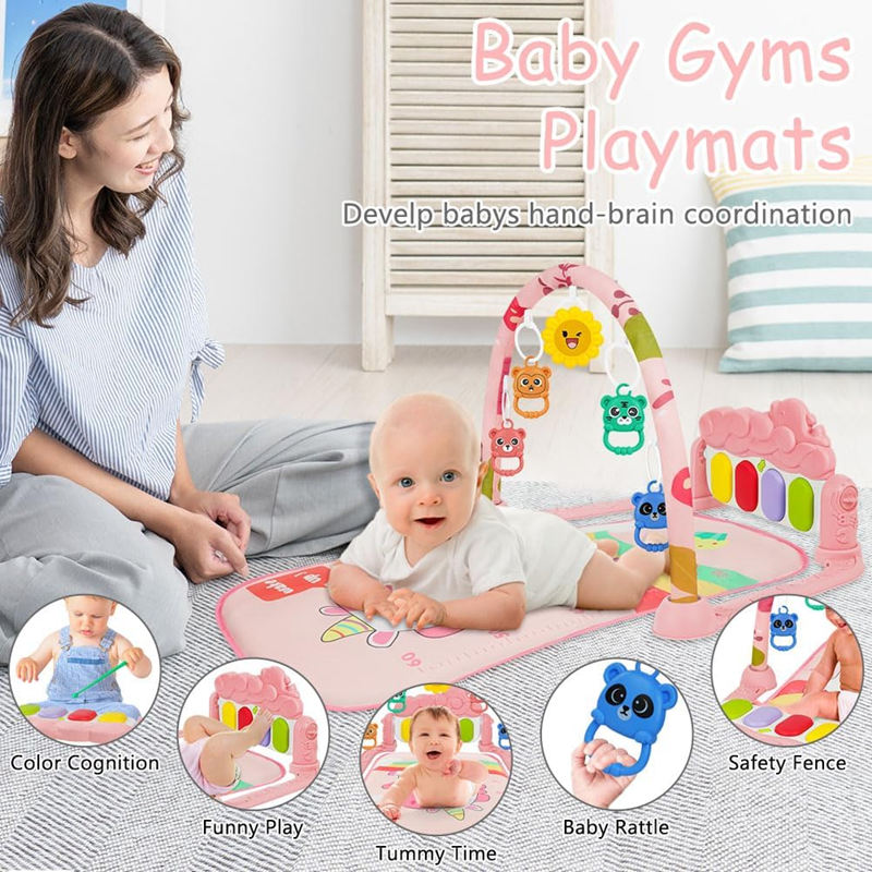 AOMIG Educational Play Mat with Piano, 0–36 Months