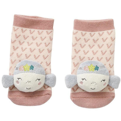 FEHN Meeresbewohner Babysöckchen mit Rassel 0-12 Monate