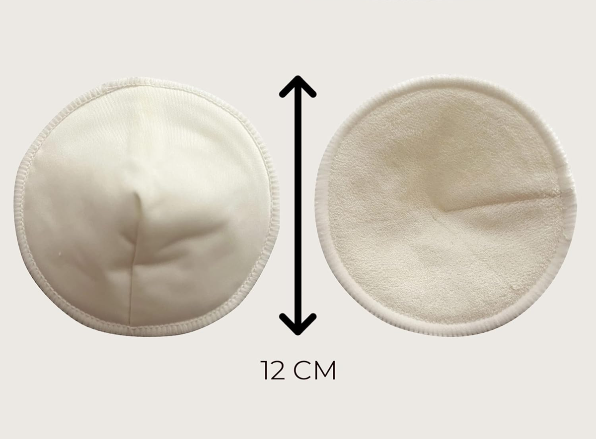 MOM'S PADreusable breast pads + washbag and cosmetic bagset of 14 pcs.colour whitediameter 12 cmdominant