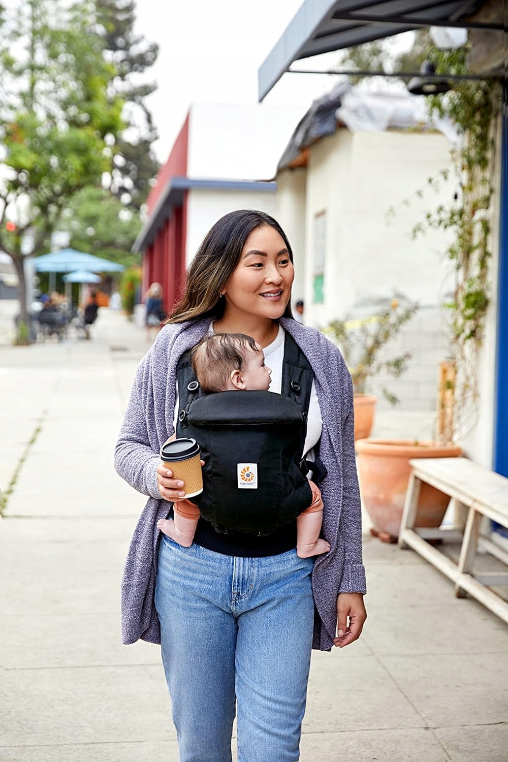 ERGOBABY ADAPT SoftTouch Cotton ergonomikus babahordozó 3,2-20 kg