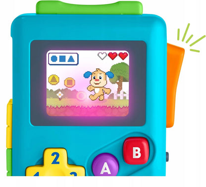 FISHER-PRICE Lil Gamer interaktívna retro konzola NEMECKÝ JAZYK