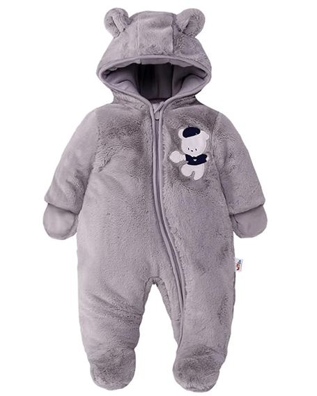 JIAMYautumn, winter overalls with teddy bear motifcolour greyage 6-9 monthsfree of harmful substancesnew