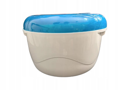 BADABULLEmicrowave steriliserage 0 +colour white and bluewidth 25 cm, length 27 cm, height 17 cmmaterial