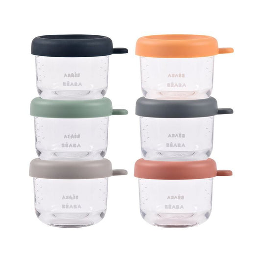 Béaba Sunrise recipientes de vidrio para alimentos 150 ml