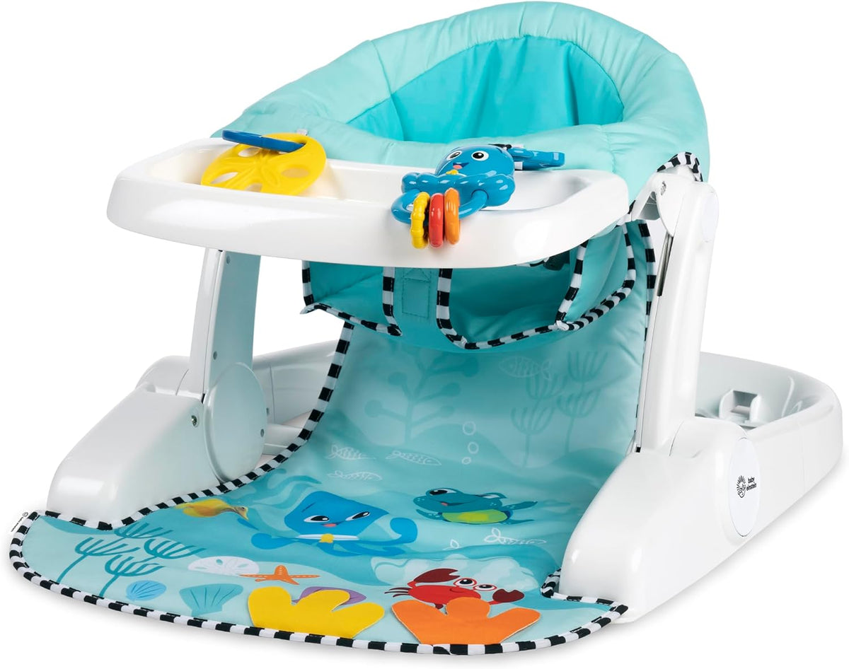 Baby Einstein Sea of Support scaun 2în1 cu măsuță detașabilă 4 luni+