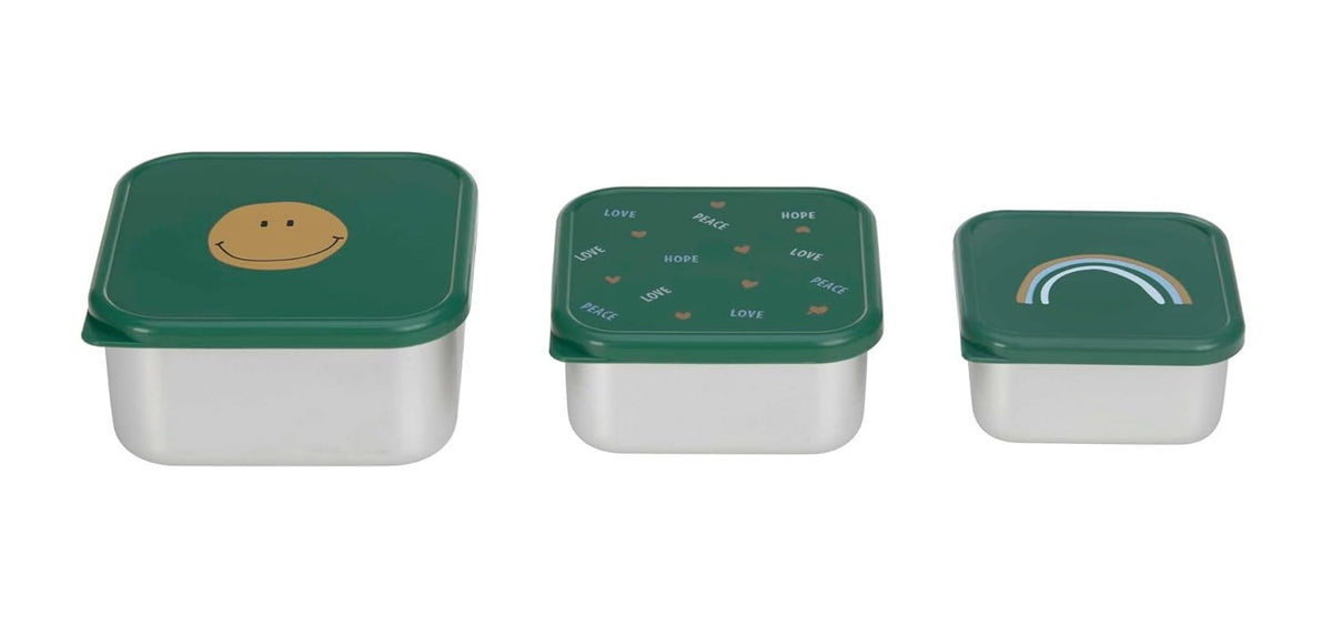 LASSIG Snackbox stalen SNACKDOZEN x3