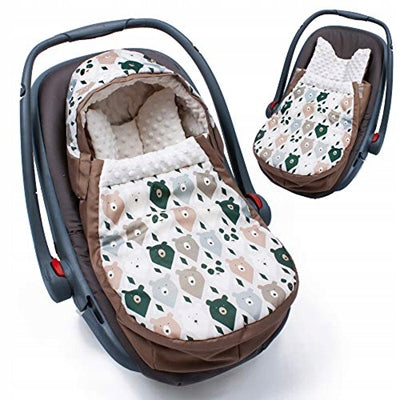 SEVIRA KIDS zavinovačka spací pytel do autosedačky kočárku MINKY + voděodolný