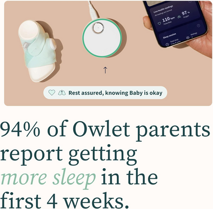OWLET DREAM SOCK Pulsmesser Pulsoximeter 2-in-1 für Säuglinge 0-18 Monate