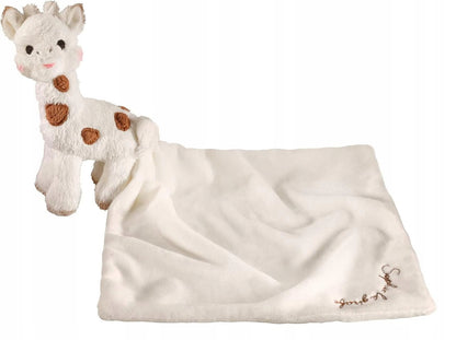 SOPHIE LA GIRAFE kocyk do przytulania 23 x 23 cm