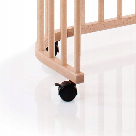 BABYBAY kółka skrętne z hamulcem do łóżeczka 4 sztuki – zdjęcie produktu 2