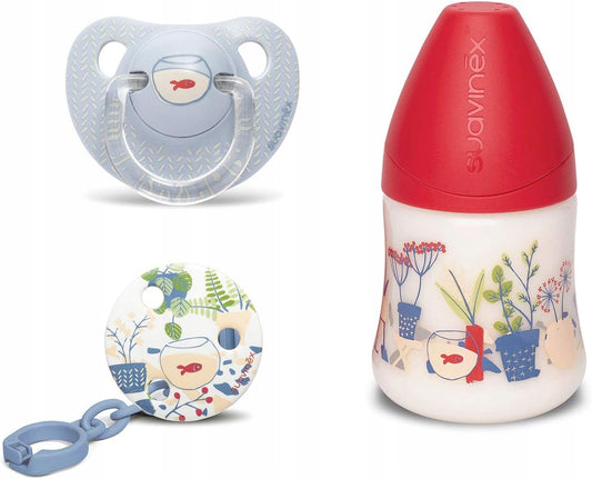 Butelka 150 ml Butelka o pojemności 150 ml z anatomicznym smoczkiem silikonowym o powolnym przepływie. Dla