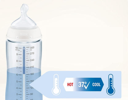 NUK First Choice+ BIBERON 150 ml 0-6 luni, indicator de temperatură