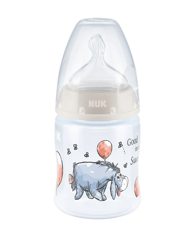 NUK First Choice+ ΜΠΟΥΚΑΛΙ 150 ml 0-6 m ένδειξη θερμοκρασίας ΓΑΙΔΑΡΑΚΙ