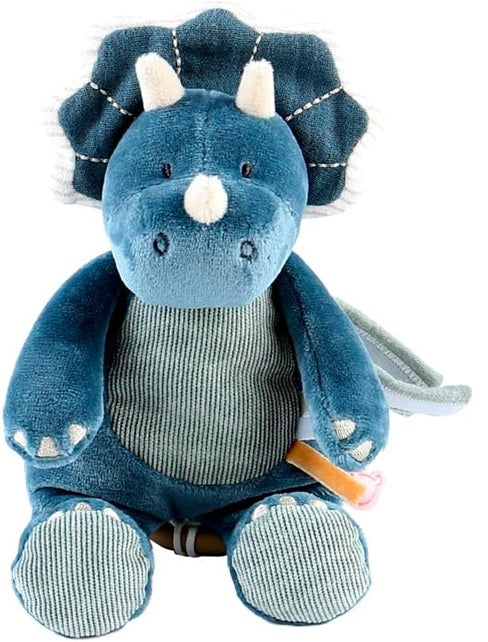 NOUKIE'S plyšová hračka s hudební skříňkou "Brahmsova kolébka" TRICERATOPS 20 cm