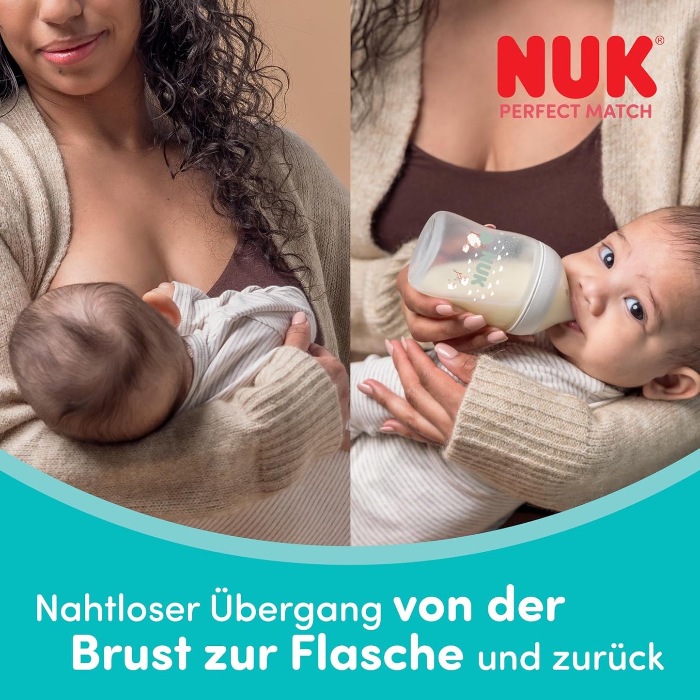 NUK Perfect Match butelka antykolkowa szklana 120 ml 0+ – zdjęcie produktu 4