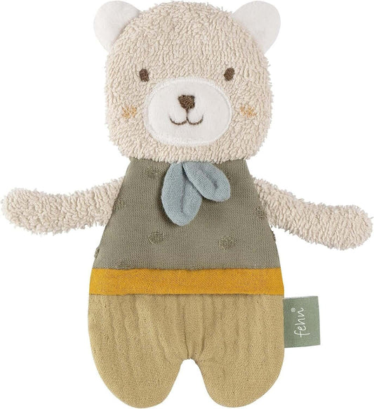 FEHN Natur szeleszczący chwytak z bawełny organicznej MIŚ 17 cm – zdjęcie 1