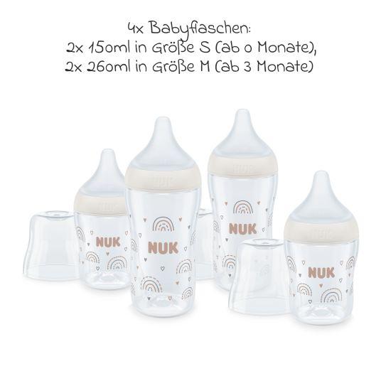 NUK Perfect Match Rainbow starter bottle set 150 / 260 ml 3m+