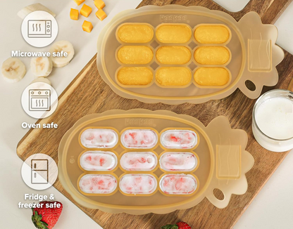 Tavă din silicon HAAKAA pentru congelarea alimentelor + capac