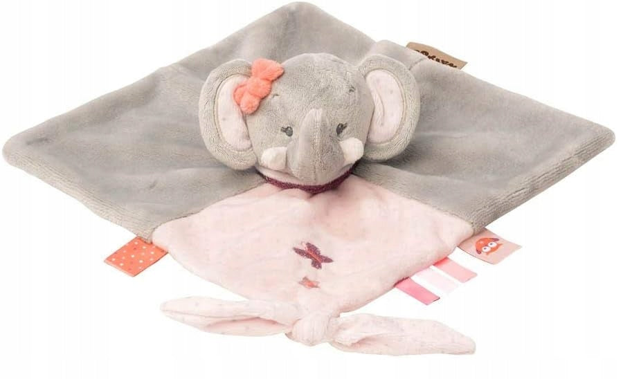 NATTOU Adele elephant comforter blanket 27 x 27 cm