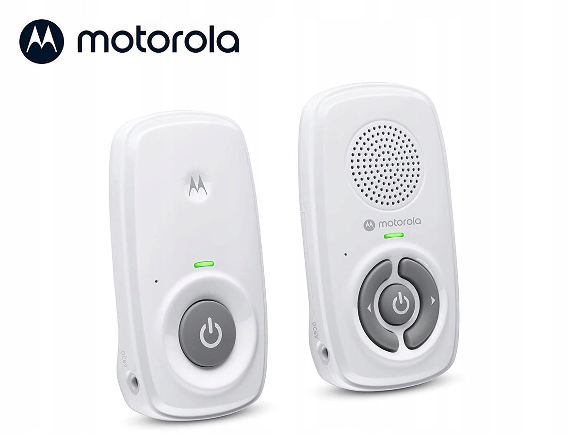 MOTOROLA MBP21 cyfrowa niania elektroniczna DECT 2, biała, zestaw audio z jednostką rodzica i dziecka