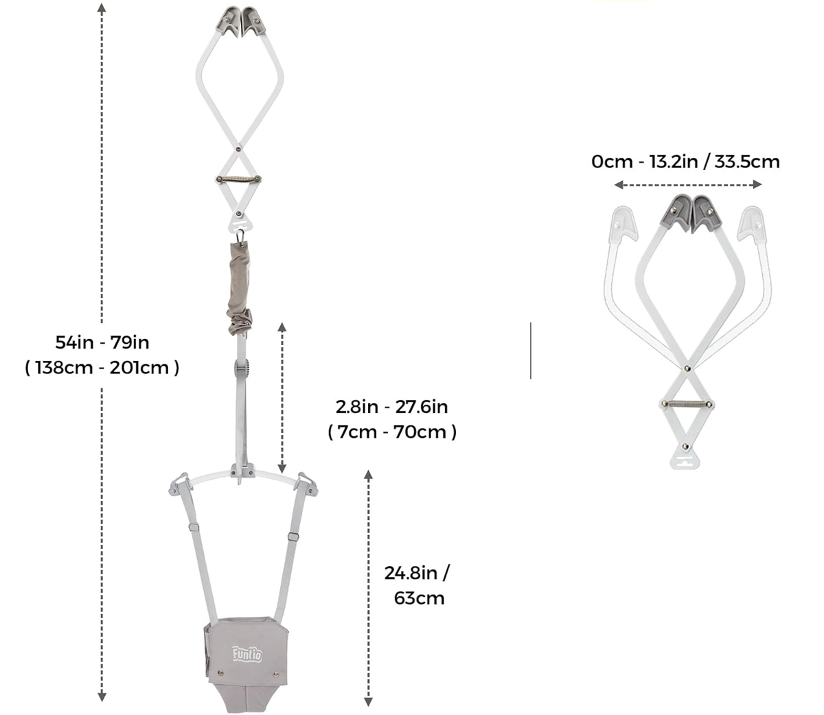 FUNLIO Hop skoczek futrynowy 6-24 m do 18 kg