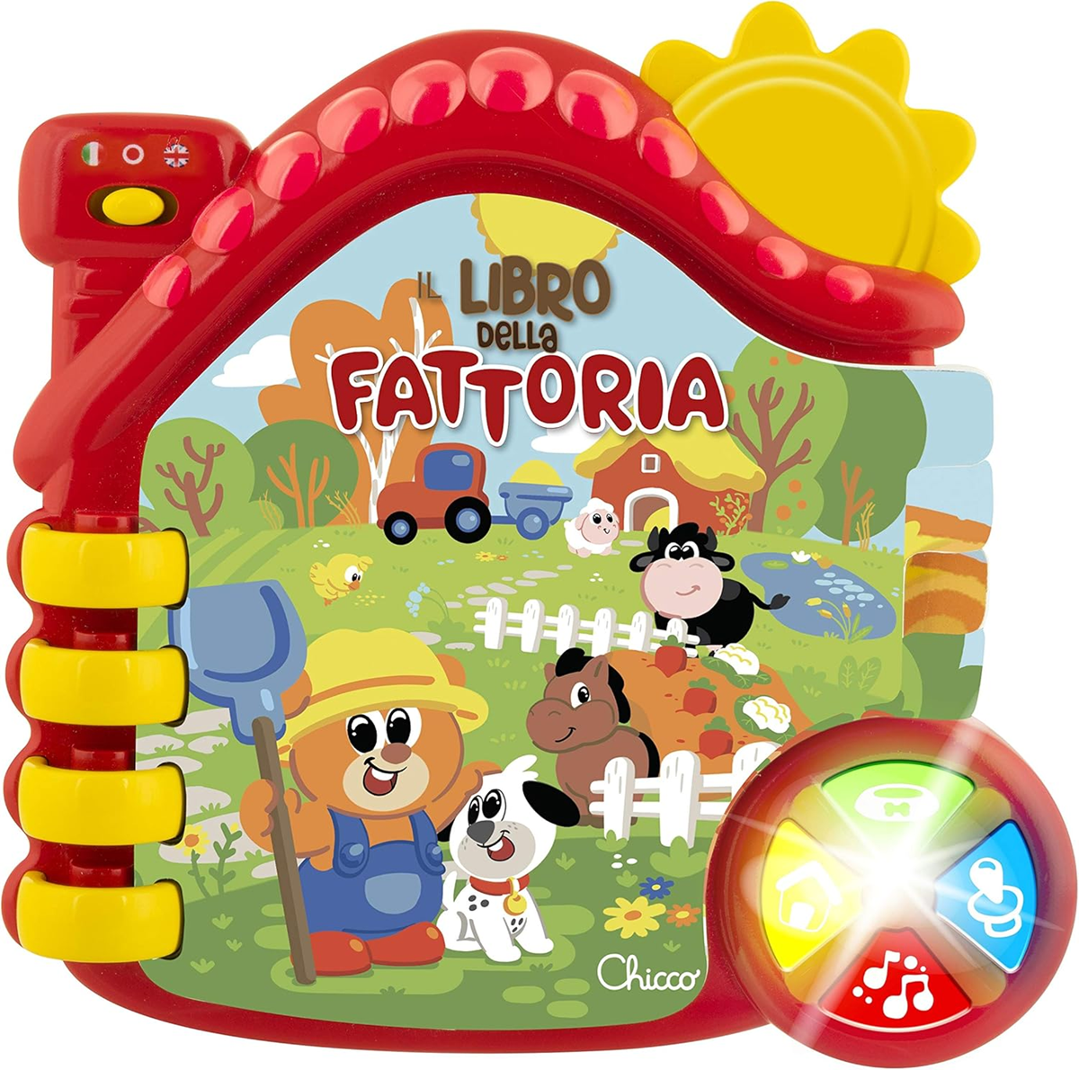 CHICCO Ferma – carte educativă electronică LIMBA ENGLEZĂ și ITALIANĂ
