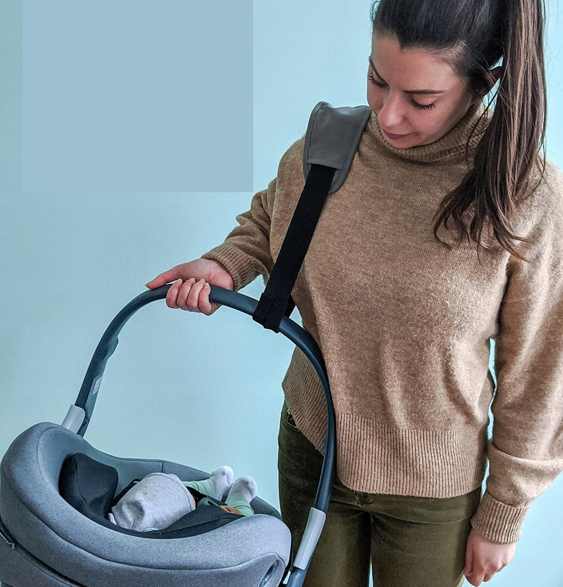 ZAMBOO curea de umăr pentru transportul scaunului auto 72-143 cm
