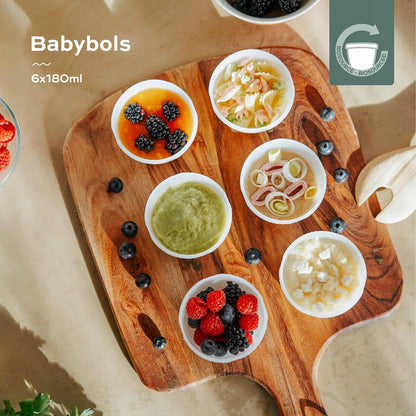 BABYMOOV Babybols recipiente 6 x 180 ml EKO din material bio