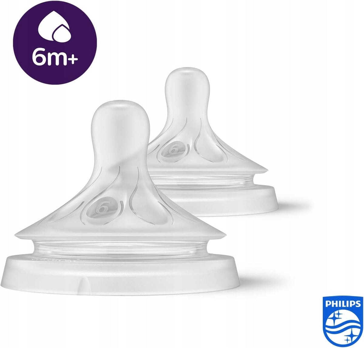 PHILIPS AVENT Natural RESPONSE smoczki 6m+ x2
