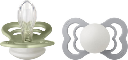 BIBS SUPREME GLOW Silikon Schnuller 6 Monate+ SYMMETRISCH