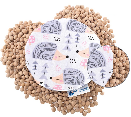 Bouillotte en coton avec noyaux de cerise MEDI PARTNERS HÉRISSONS 15 cm 180 g
