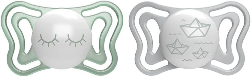 CHICCO PhysioForma Πιπίλα 2 τεμ. 16–36 μηνών ΦΩΣΤΕΡΗ