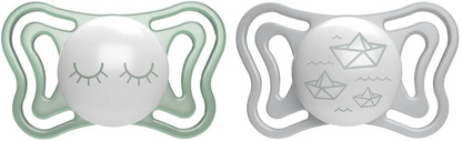 CHICCO PhysioForma Πιπίλα 2 τεμ. 16–36 μηνών ΦΩΣΤΕΡΗ
