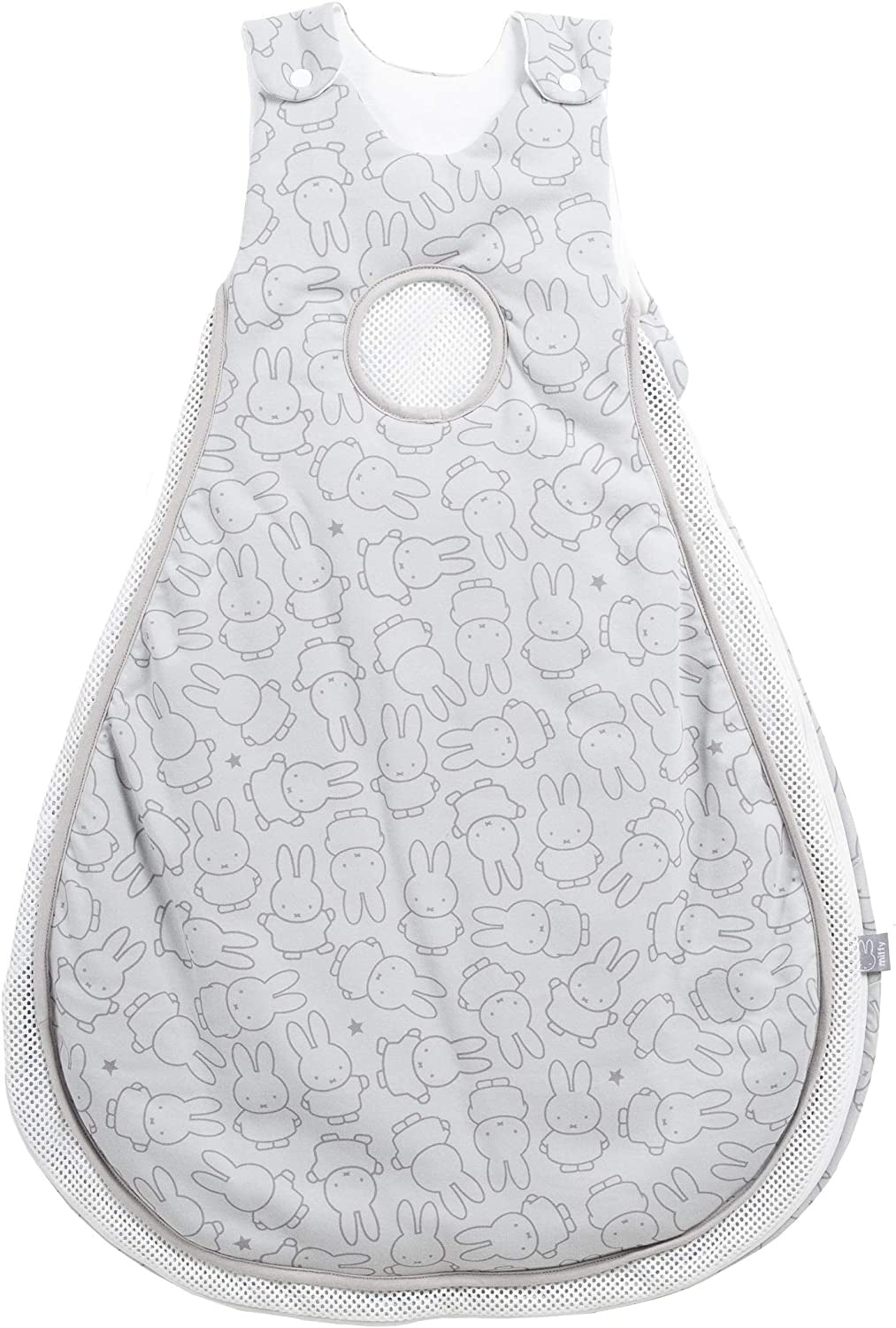 all-year-round sleeping bagcolour white and greysize 86-92100% cottonwith vents at the bottom and on the