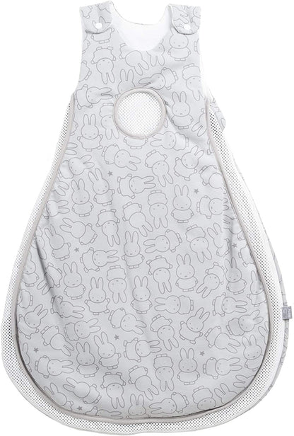all-year-round sleeping bagcolour white and greysize 86-92100% cottonwith vents at the bottom and on the