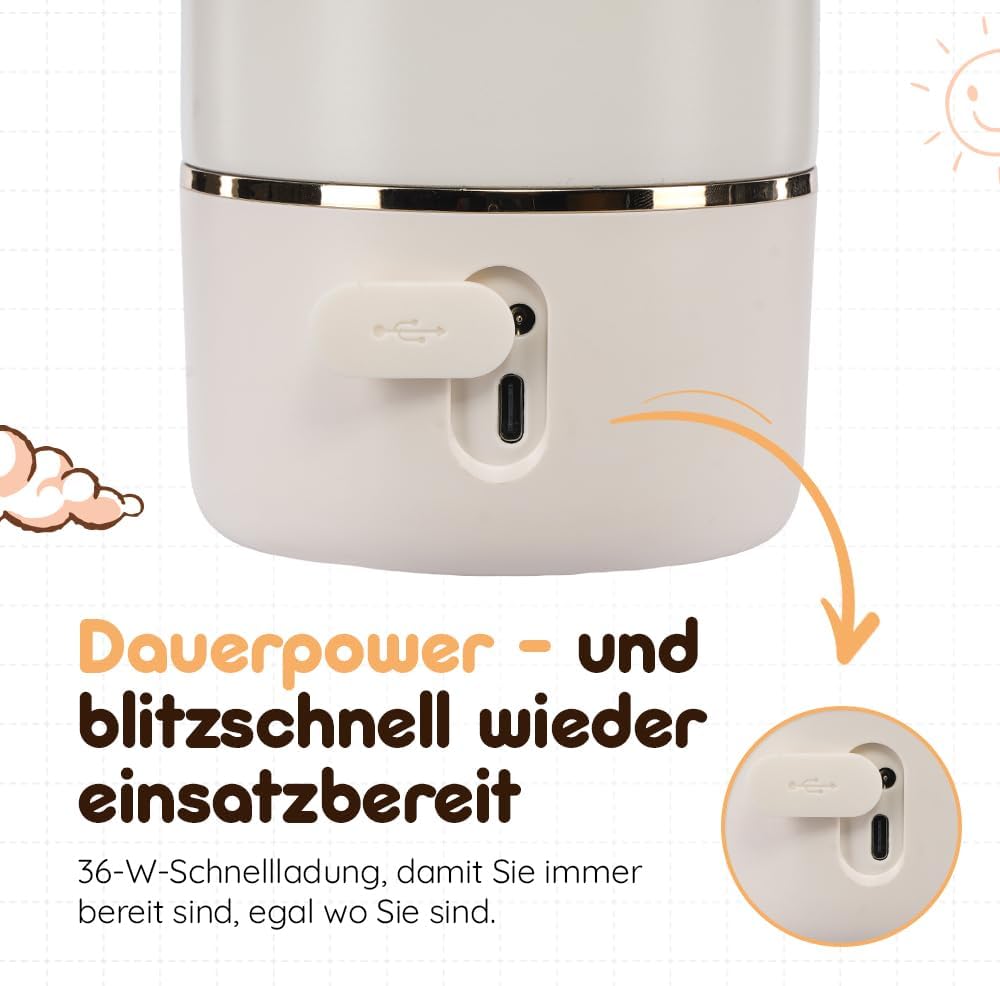 BEBELUX BebeWarm tragbarer USB-Wärmer 3'