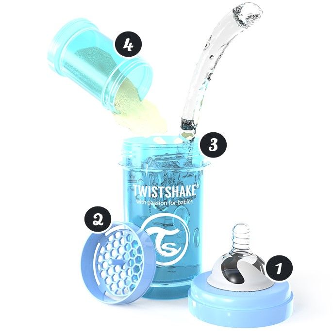 TWISTSHAKE butelka ANTI-COLIC 2m+ M 260ml ALL-IN-ONE