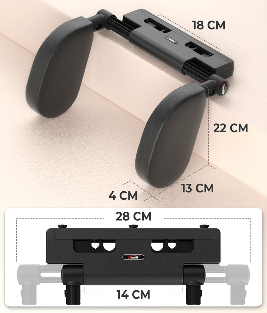 OASSER reposacabezas para coche 14-28 cm ajuste 180°