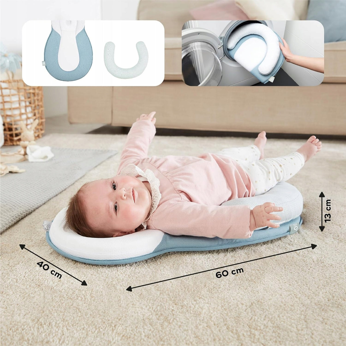 BABYMOOV cosydream poduszka stabilizator dla niemowląt 0+, stabilizacja i podparcie podczas leżenia