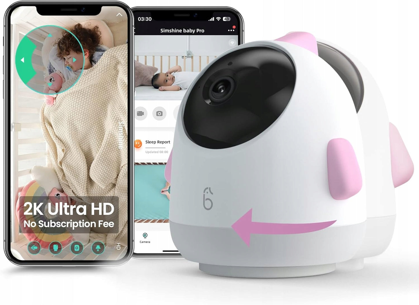 SIMSHINE SimCam Baby Pro Monitor electronic nanny cam + mast