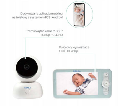 BEABA Zen Premium Babyphone Kamera 360° Full HD App