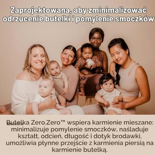Suavinex Zero Zero butelka antykolkowa 270 ml 3m+ średni przepływ (M)