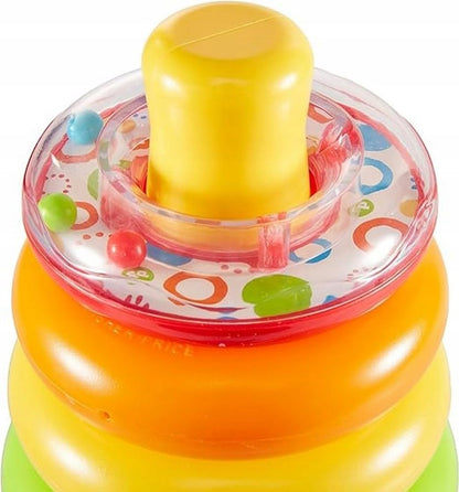 FISHER-PRICE Rock-a-Stack piramida z grzechotką 5 kółek 20 cm