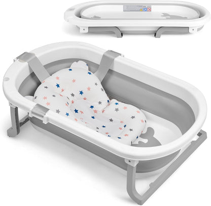 KikkaBoo Willy Klappbadewanne mit Thermometer 0-36 Monate