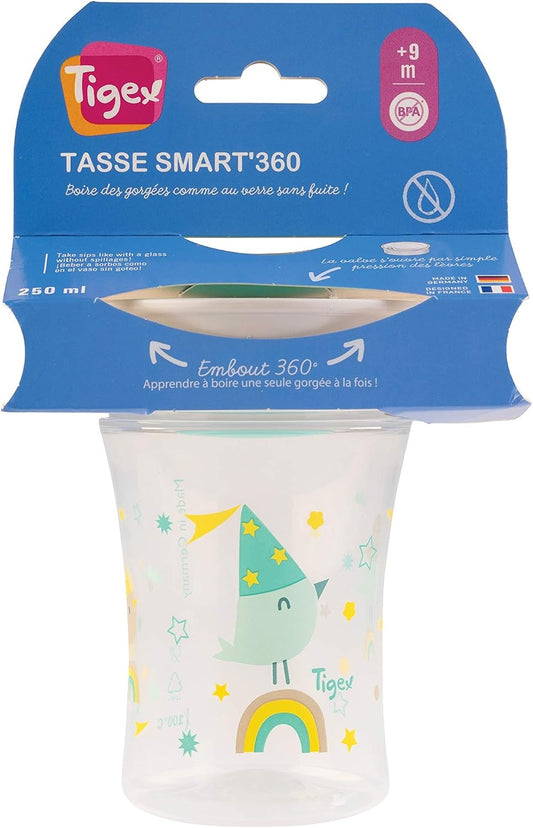 TIGEX Smart Cup 360°-os itatófejes itatópohár 250 ml 9 m+ MADÁR